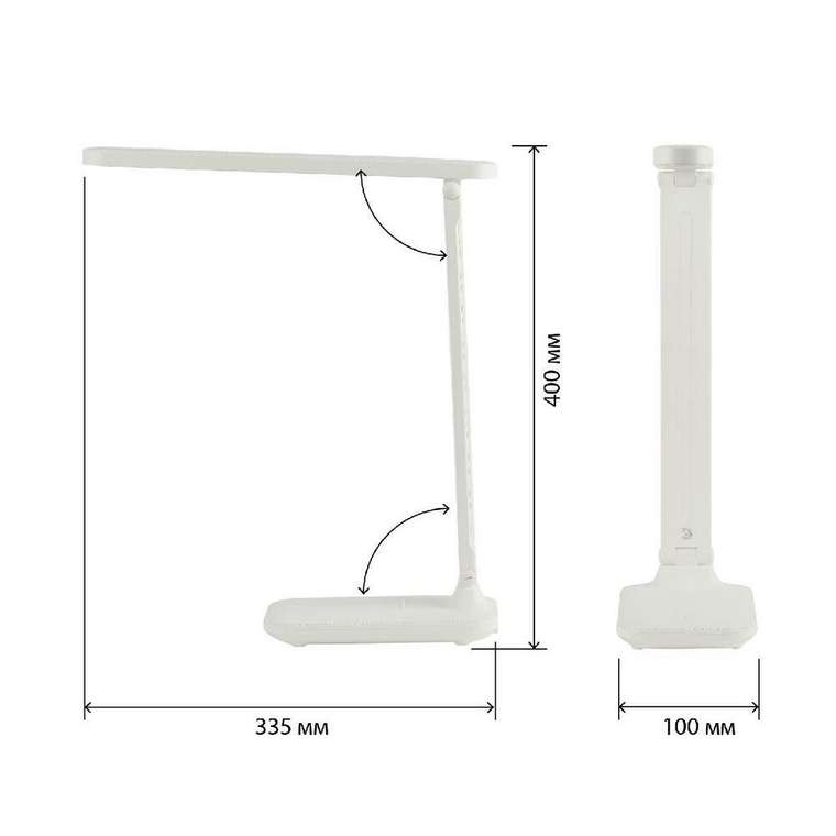 Настольная лампа NLED-495 Б0051472 (пластик, цвет белый)