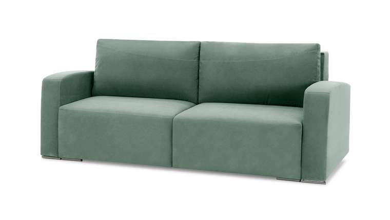 Прямой диван-кровать Окленд Лайт темно-мятного цвета
