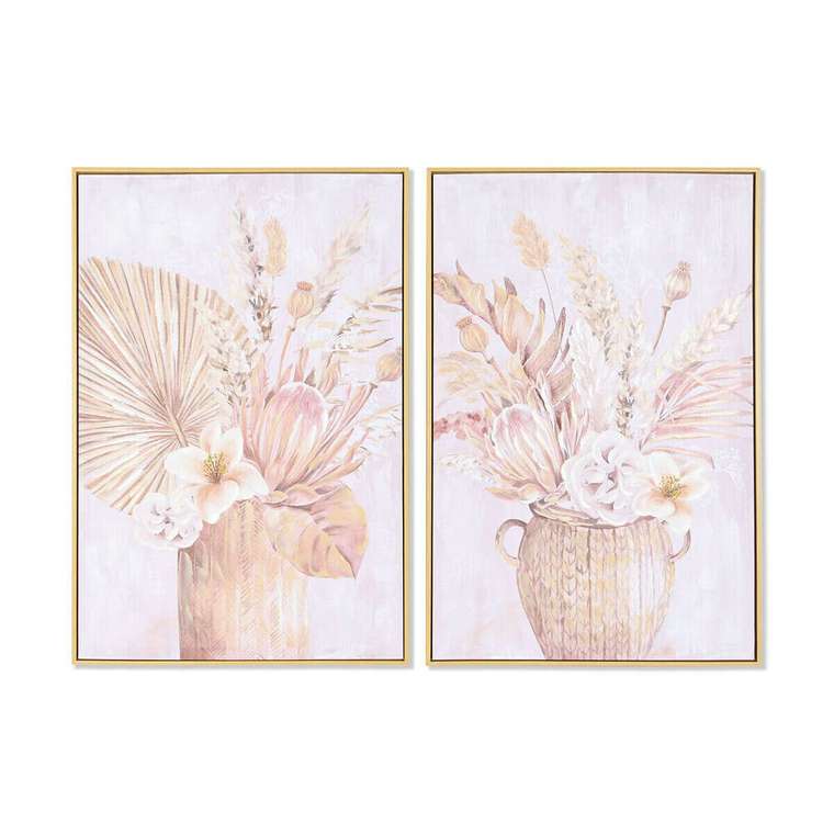 Картина 60 x 3,5 x 90 cm Ваза для цветов Скандинавский (2 штук)