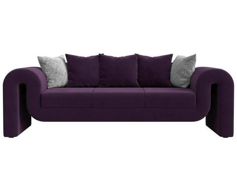 Прямой диван Волна фиолетового цвет