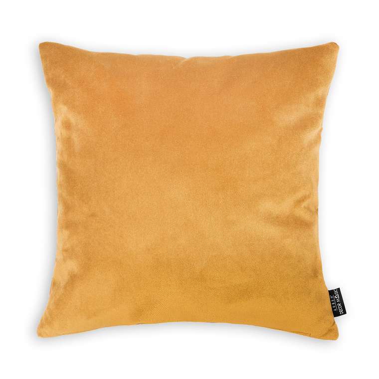 Декоративная подушка Lecco Umber желтого цвета