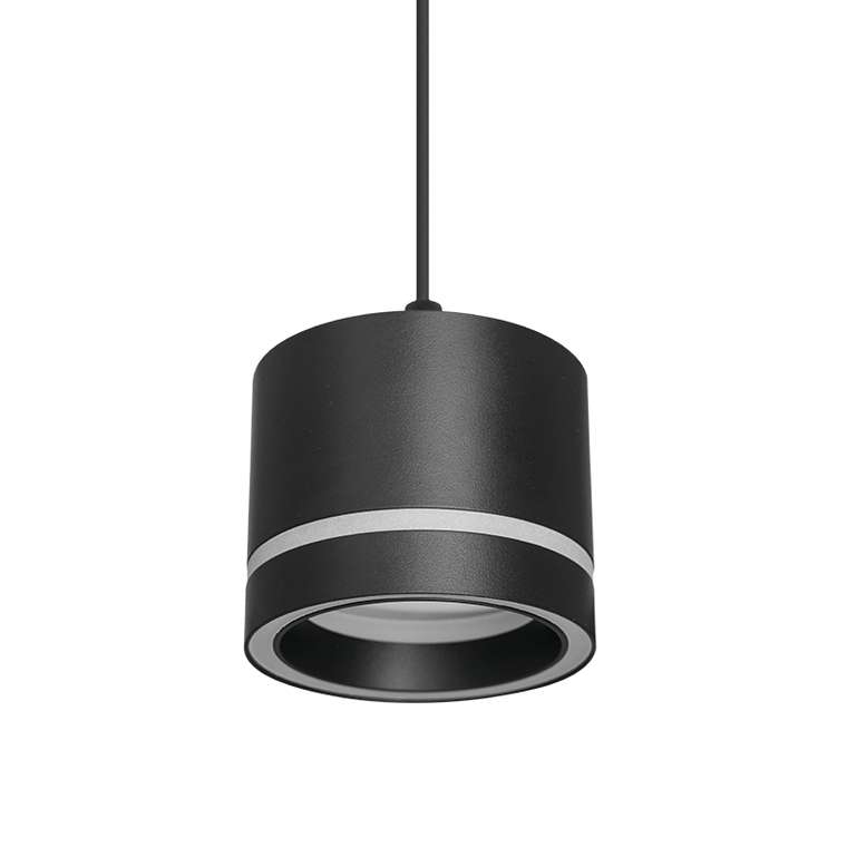 Подвесной светильник Wolta WSL-GX53/P06BL под лампу GX53 Черный LUCE