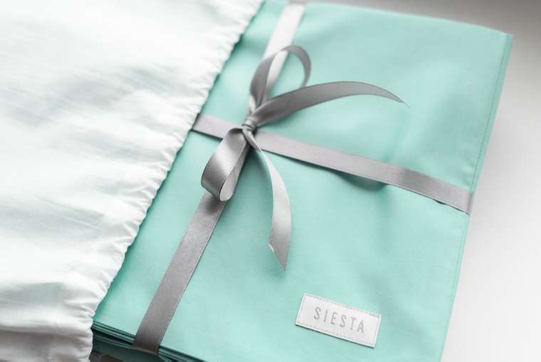 Комплект постельного белья стандарт с простыней 180х200 Мятный