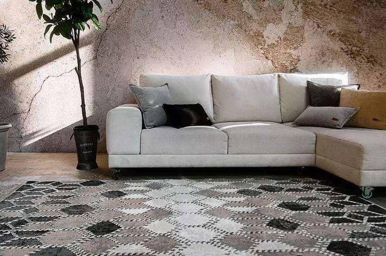 Ковер Mosaic 160x230 коричневого цвета