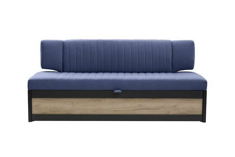 Кухонный диван Орион синего цвета раскладной