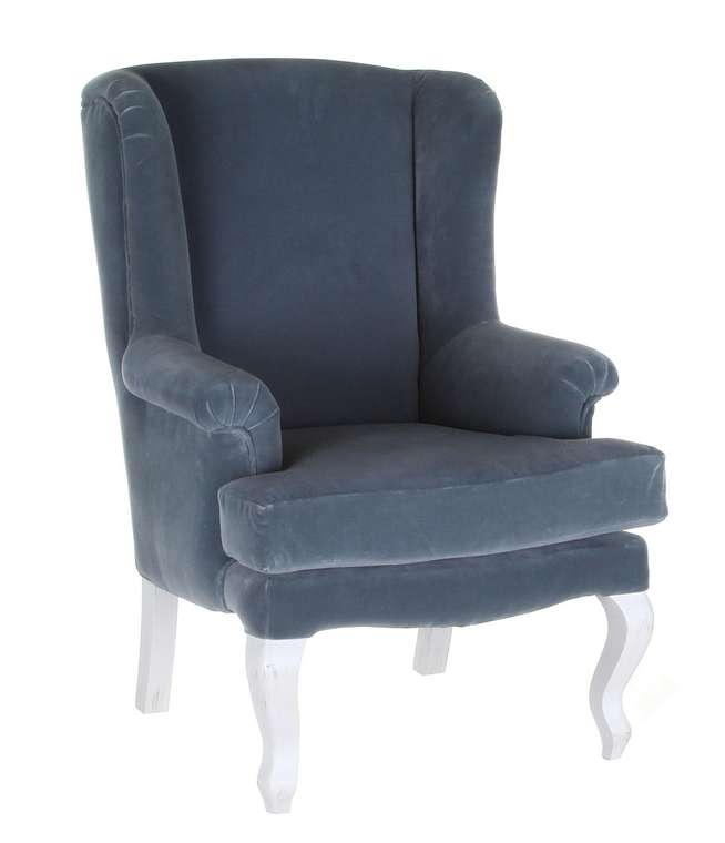 Кресло детское серо-голубого цвета