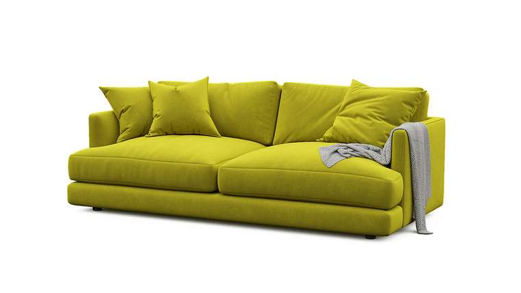 Диван-кровать Ибица желтого цвета