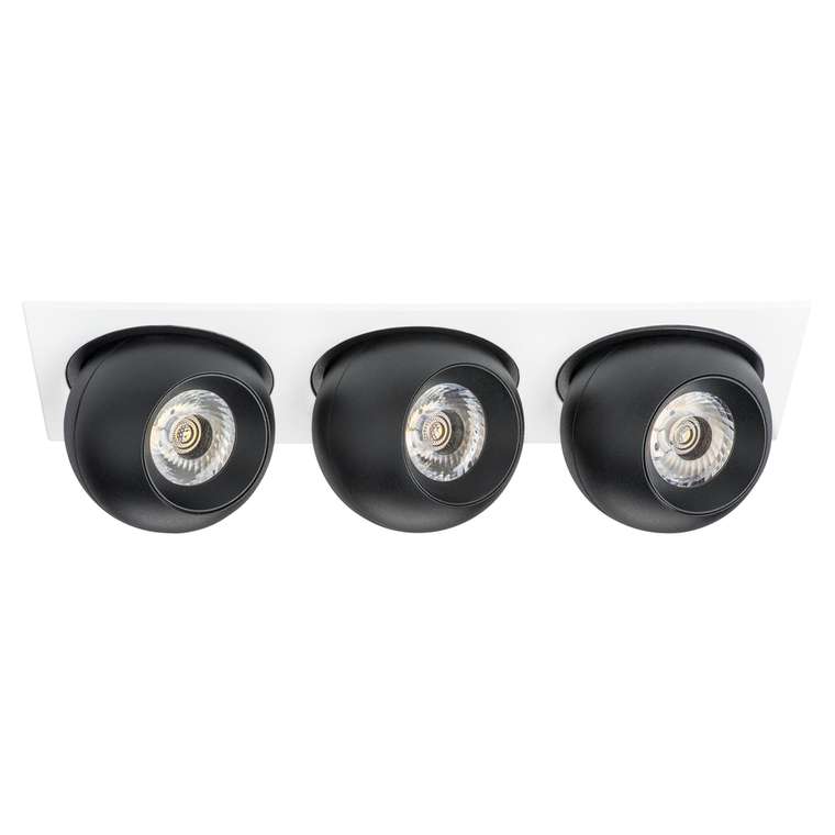 Светильник INTERO LED 9W*3 850LM*3 24G БЕЛЫЙ/ЧЕРНЫЙ 4000K (217536+217074+217074+217074)