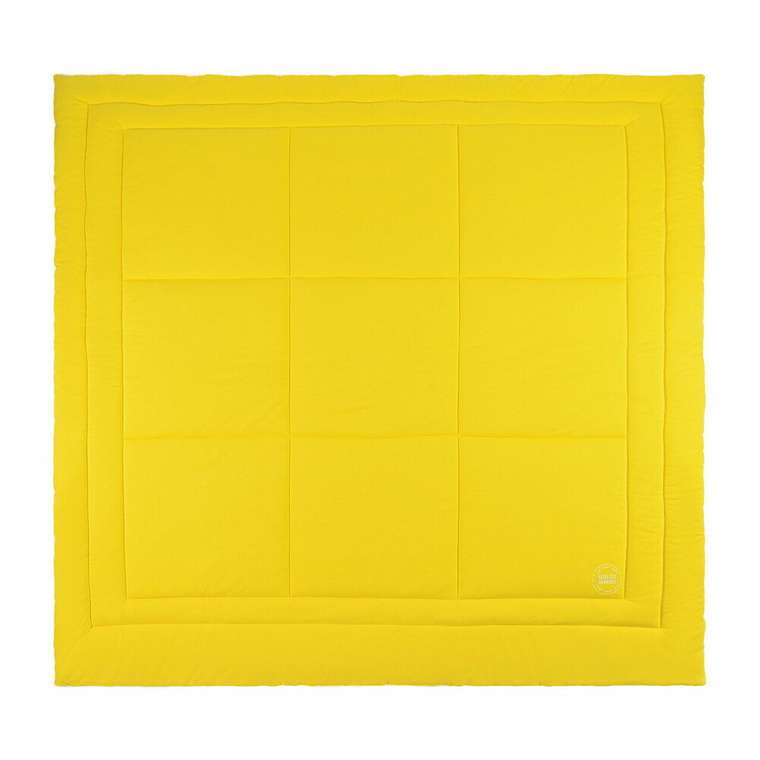 Трикотажное одеяло Роланд 195х215 желтого цвета