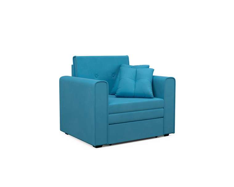 Кресло-кровать Санта светло-синего цвета