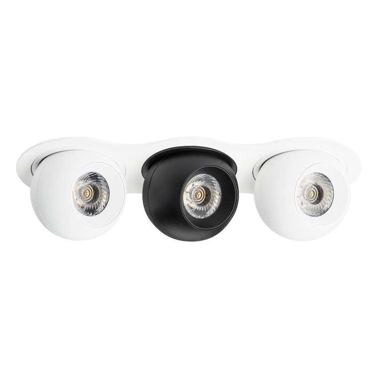 Светильник INTERO LED 9W*3 850LM*3 24G БЕЛЫЙ/ЧЕРНЫЙ 3000K (217636+217062+217072+217062)