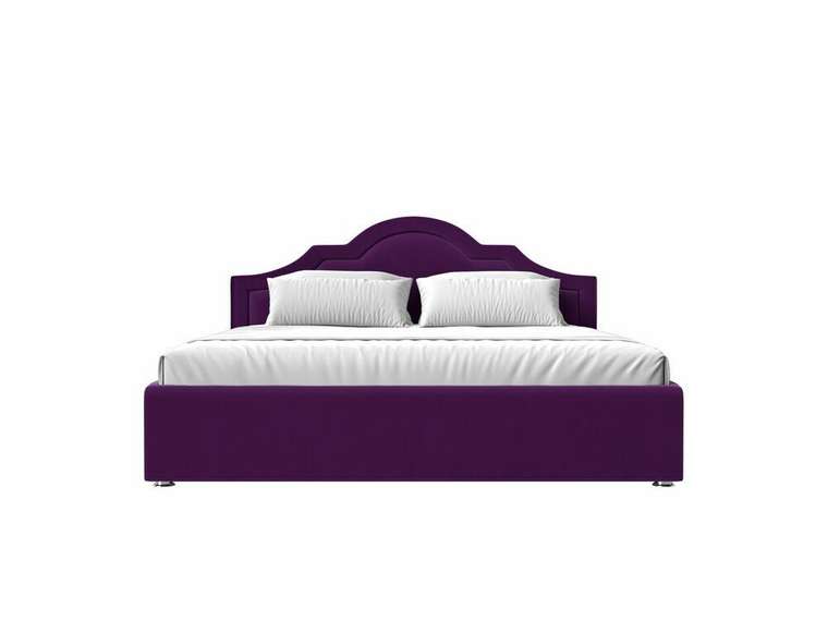 Кровать Афина 180х200 фиолетового цвета с подъемным механизмом
