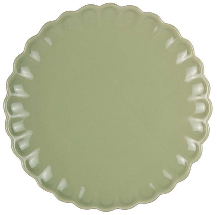 Тарелка травяного цвета