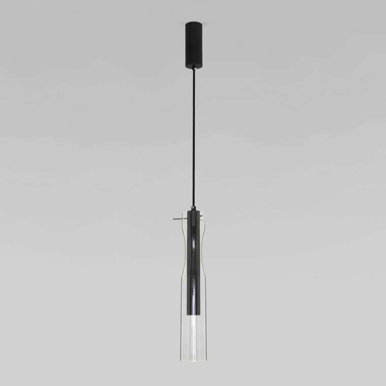Подвесной светильник LED со стеклянным плафоном 50253/1 LED черный Swan