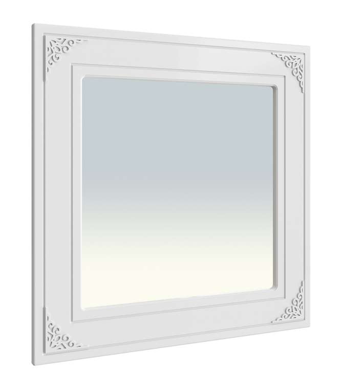 Настенное зеркало Ассоль АС-44 цвет белое дерево