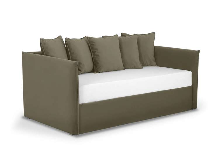 Диван-кровать Milano 90х190 коричнево-серого цвета