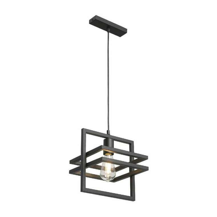 Подвесной светильник V2861-1/1S (металл, цвет черный)