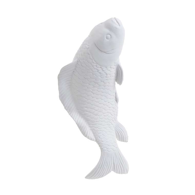Декор настенный Рыба белого цвета