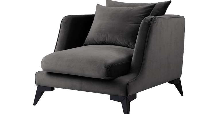 Кресло Dimension simple темно-серого цвета