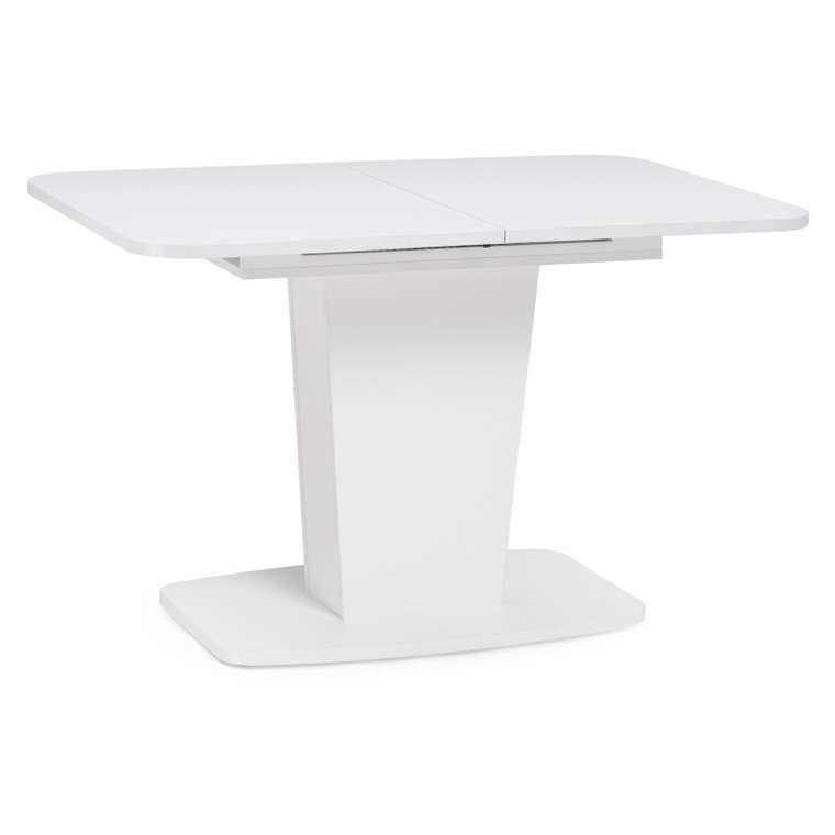 Раздвижной обеденный стол Токио-28 белого цвета
