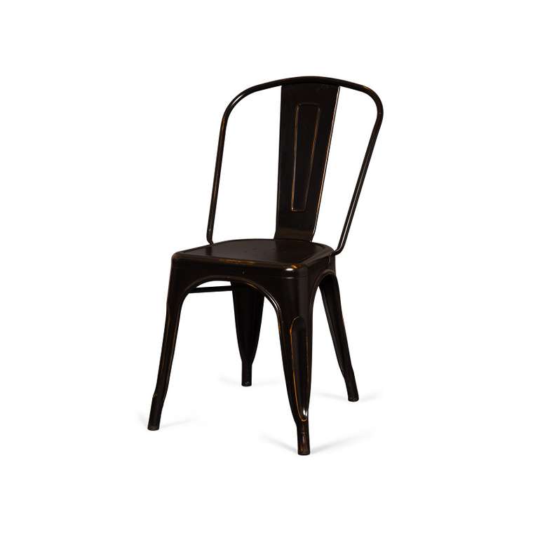 Стул Tolix Marais A черного цвета