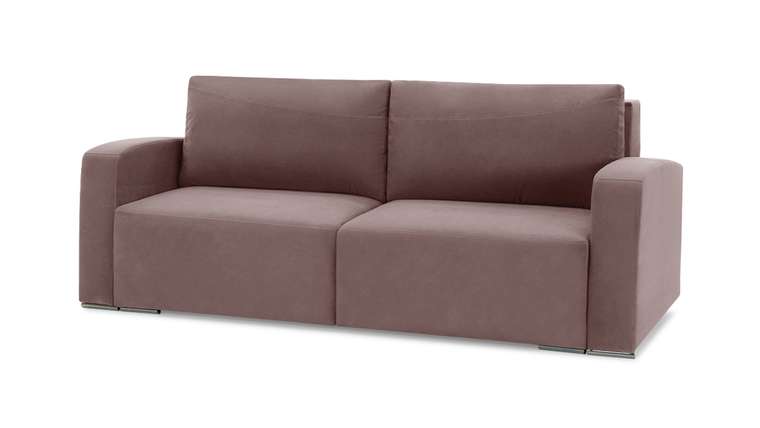 Прямой диван-кровать Окленд Лайт темно-розового цвета