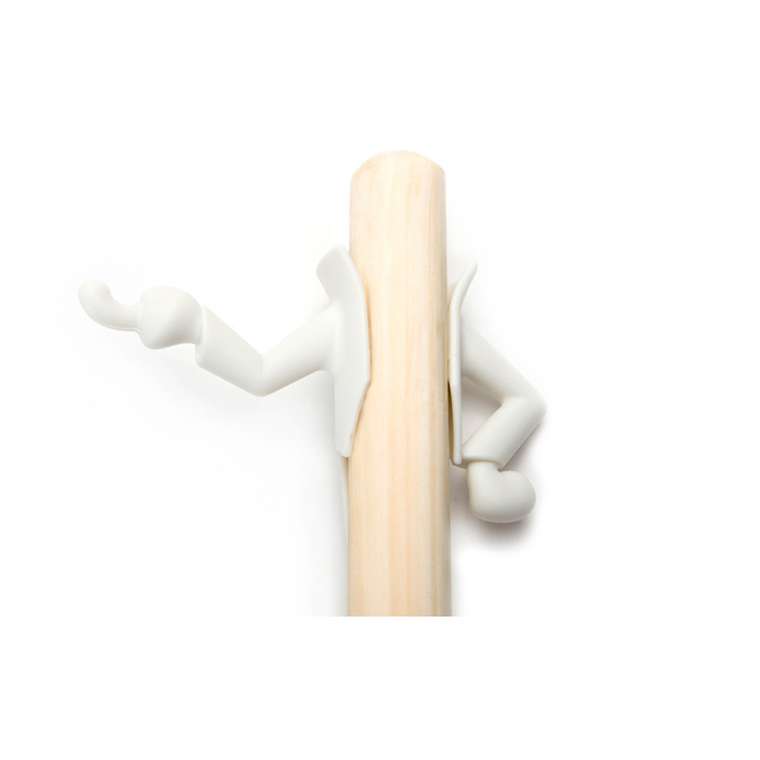 Крючок для щётки и совка mr. brooman белый