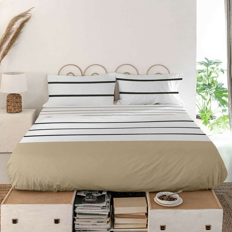 Простынь нижняя Blanc Blush Sand 160х270 белого цвета