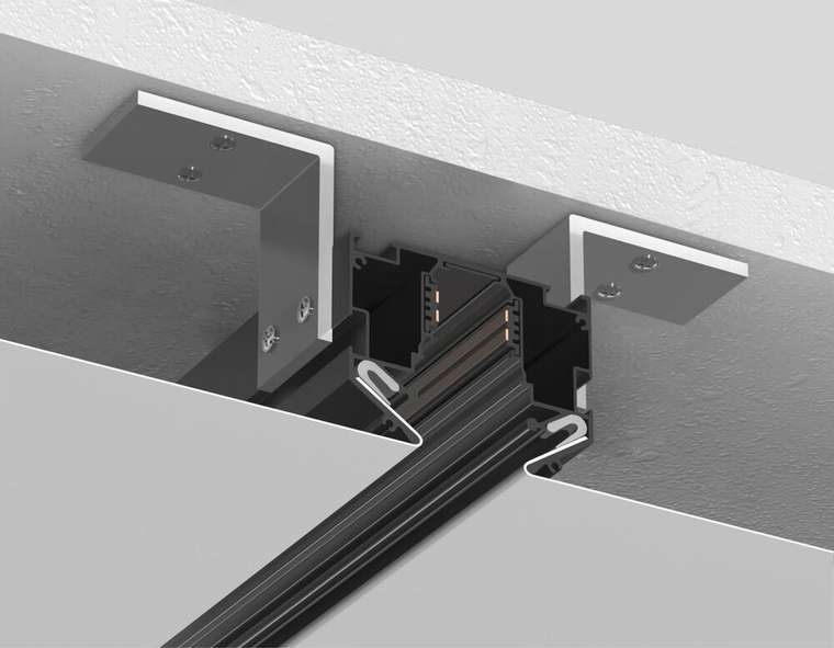 Шинопровод в натяжной потолок с торц. Заглушк. 2шт Ambrella Light Track System GL3347