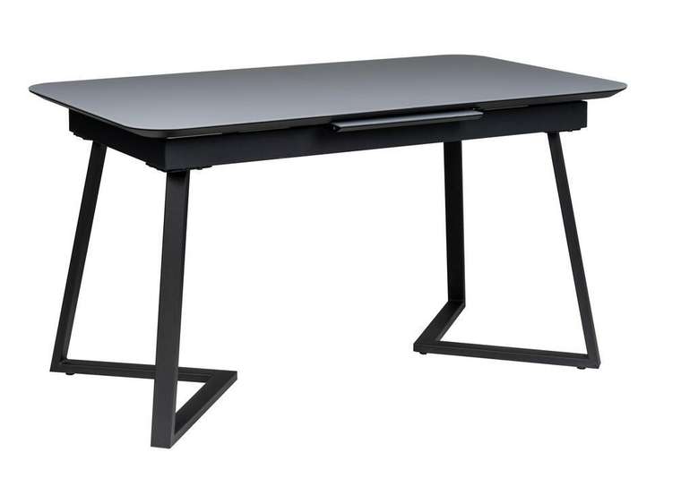 Раздвижной обеденный стол Роналдо 140 черного цвета