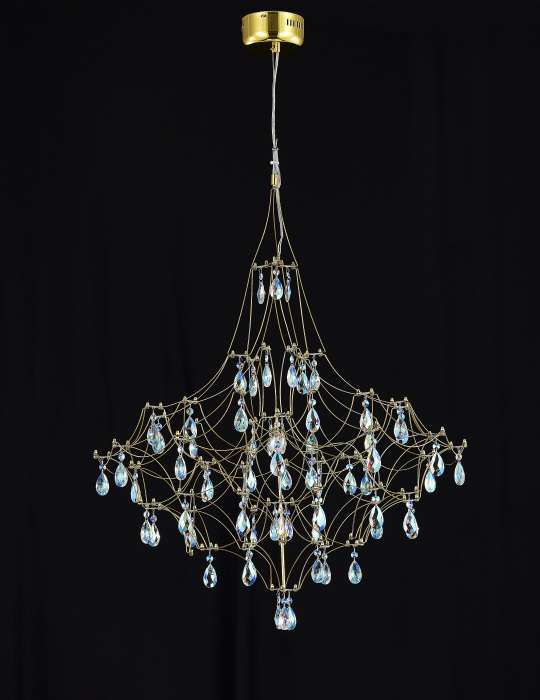 Подвесная люстра Allegria MR2643-66P-50CD (металл, цвет латунь)