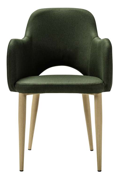 Стул-кресло Ledger темно-зеленого цвета