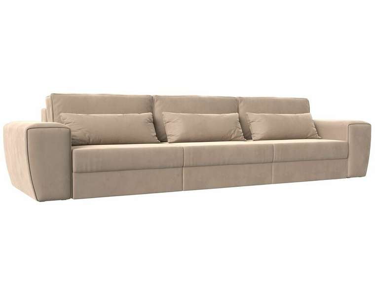 Прямой диван-кровать Лига 008 Long бежевого цвета