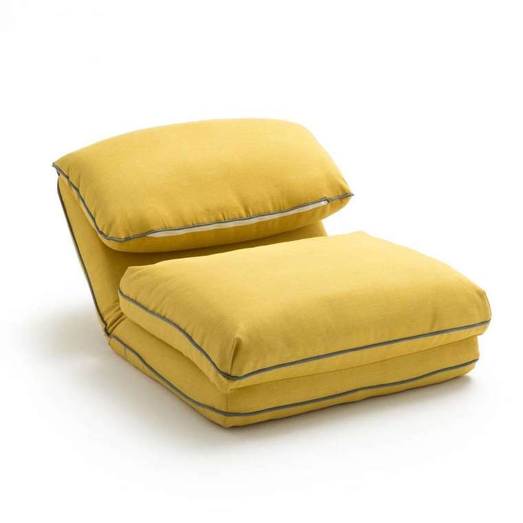 Низкое кресло Eserita желтого цвета