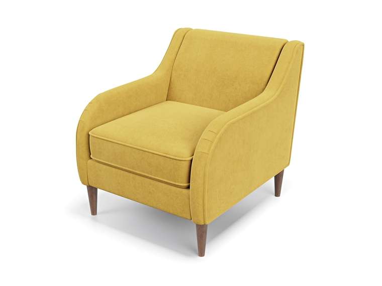 Кресло Вектор желтого цвета