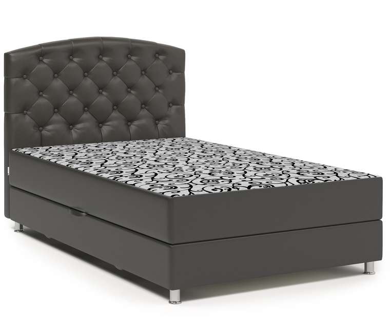 Кровать тахта Премиум 100х198 серо-коричневого цвета с подъемным механизмом