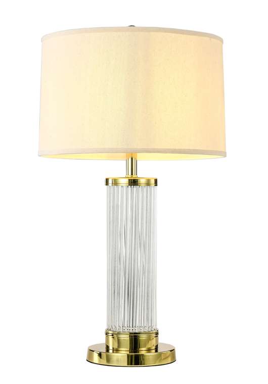 Настольная лампа Mioto с бежевым абажуром 