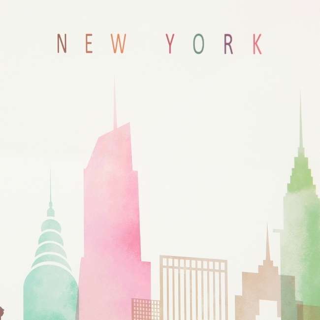 Дизайнерский постер New York, USA в раме 