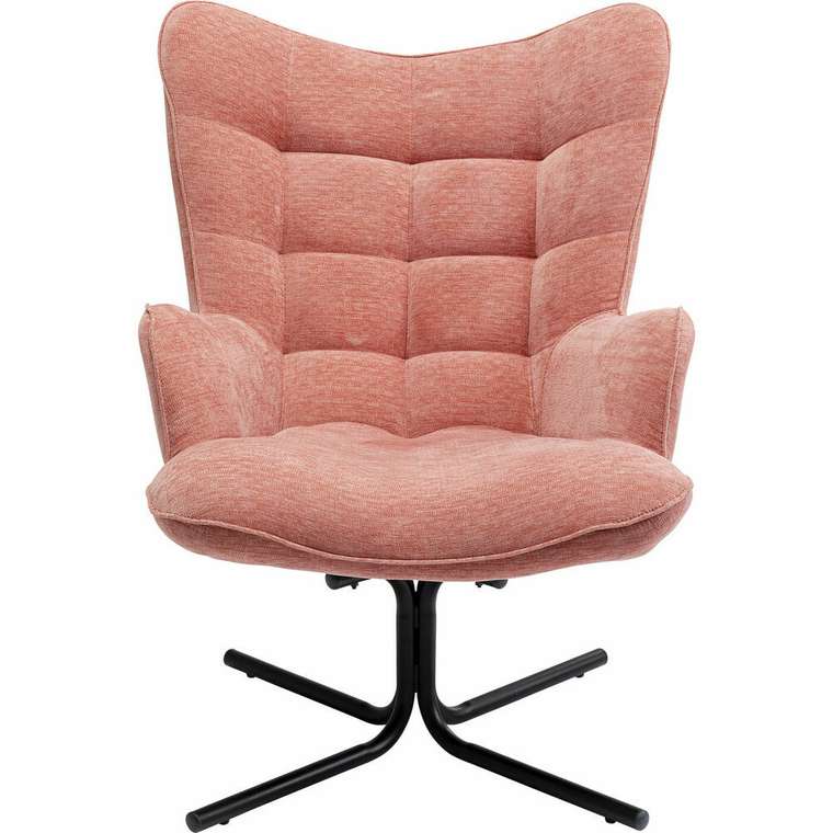 Кресло вращающееся Oscar розового цвета