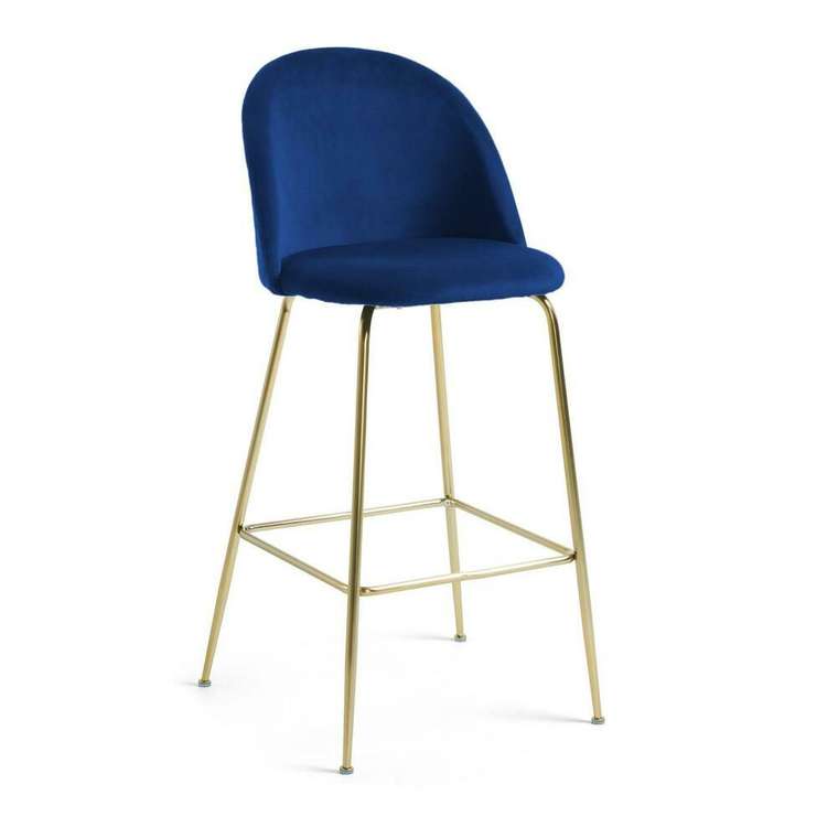 Барный стул Mystere синего цвета