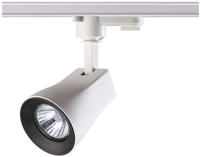 Светильник трековый однофазный трехжильный IP33 50W 110-265V NT18 белый/черный Novotech Pipe 370404