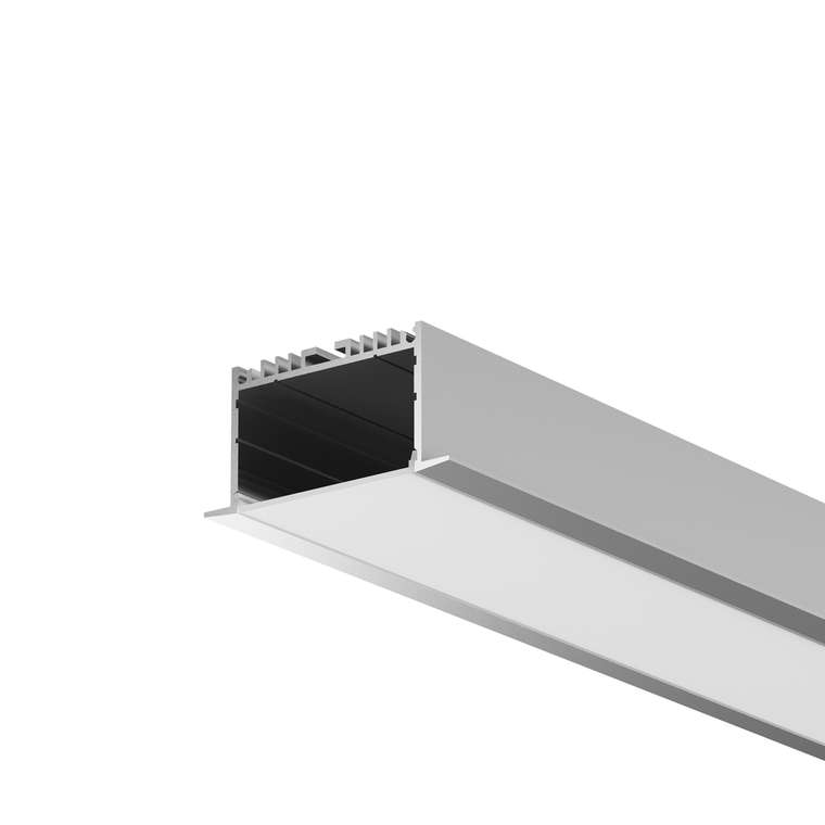 Комплектующие к светодиодной ленте Led Strip 632004 Встраиваемый с накладным фланцем профиль Алюминиевый профиль