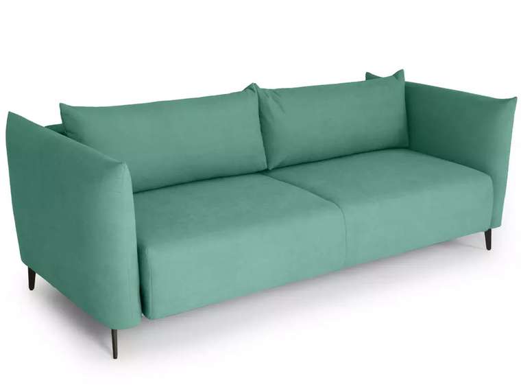Диван-кровать Menfi светло-зеленого цвета с металлическими ножками