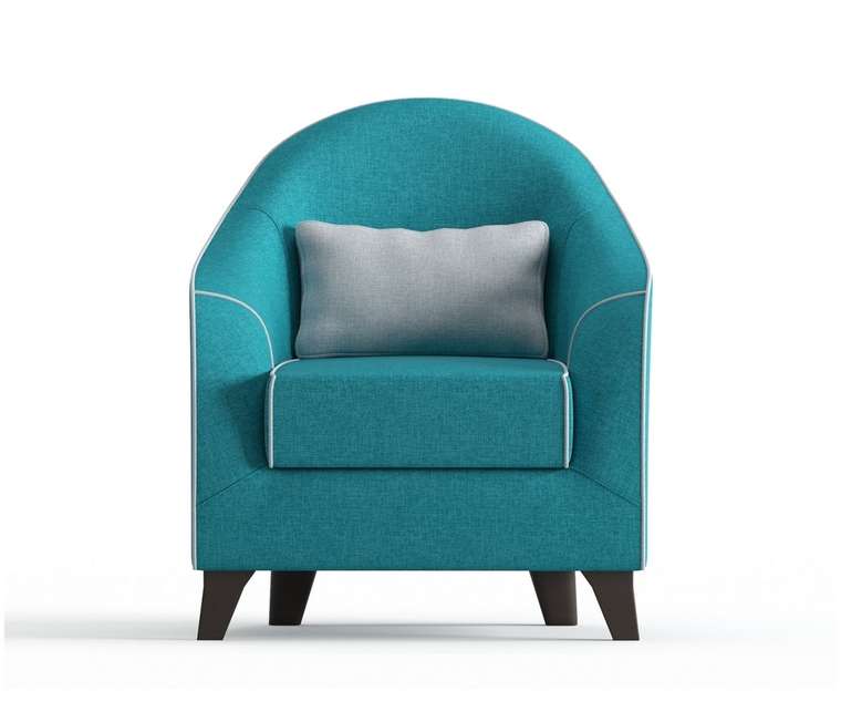 Кресло Бемоль голубого цвета