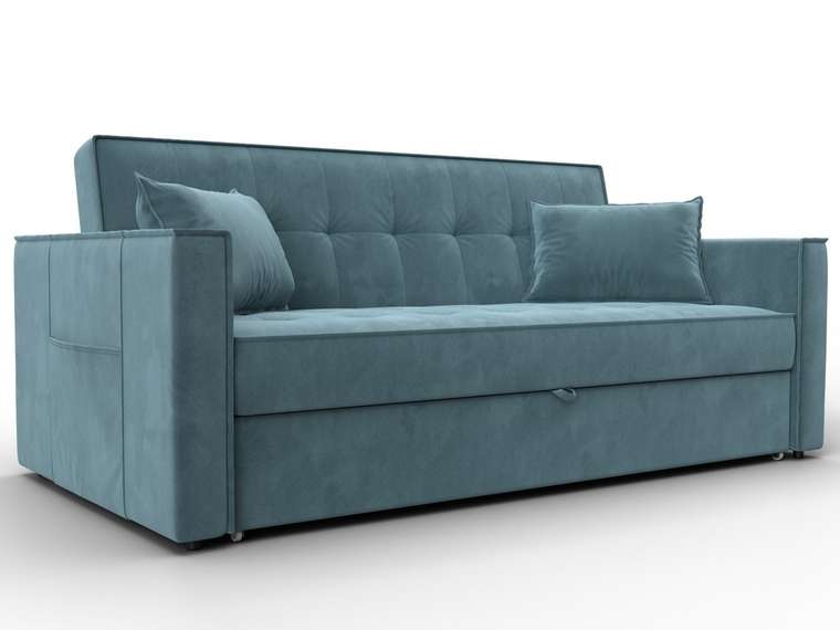 Диван-кровать Лига-104 L бирюзового цвета