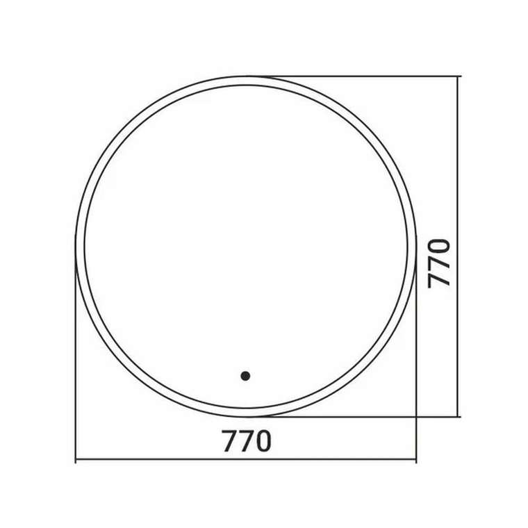 Зеркало Silver Mirrors Monaco-GOLD d770 (бесконтактный сенсор)