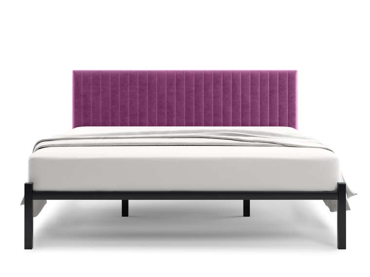 Кровать Лофт Mellisa Steccato 140х200 пурпурного цвета без подъемного механизма