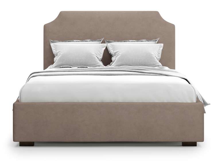 Кровать Izeo 140х200 коричневого цвета с подъемным механизмом 