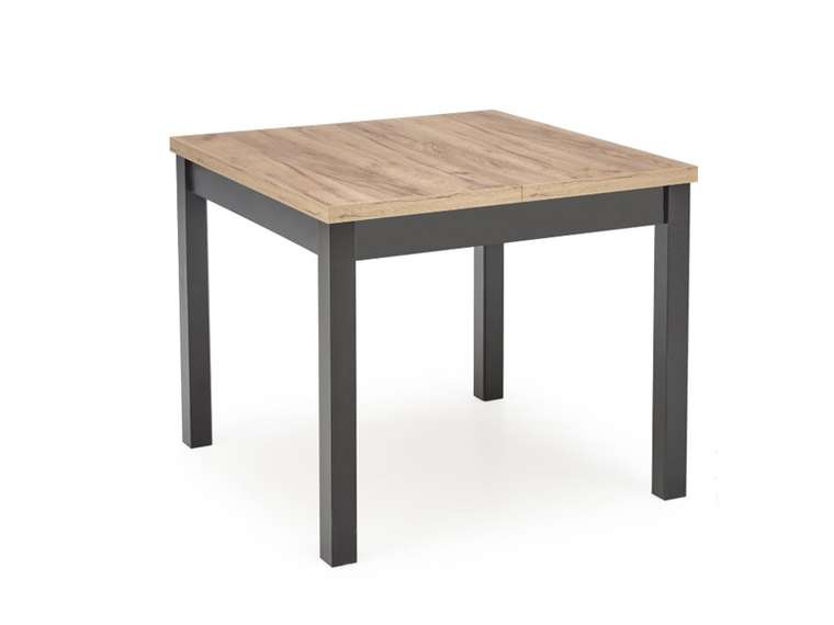 Раздвижной обеденный стол Tiago бежево-черного цвета