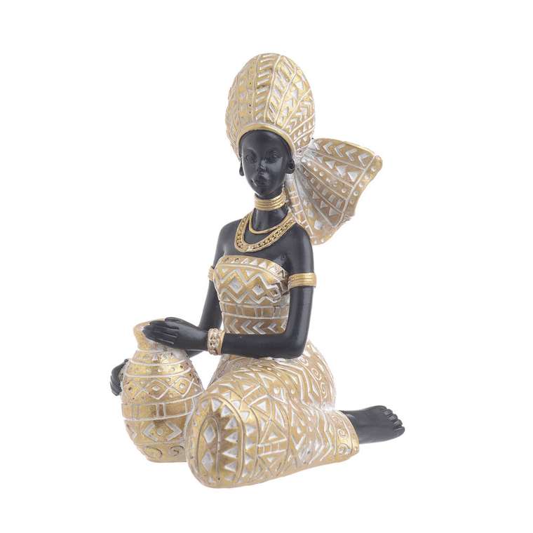 Статуэтка Афро черно-золотого цвета